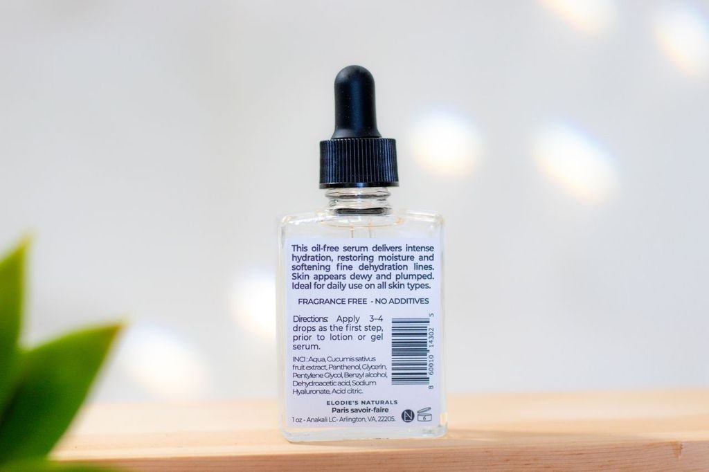 Elodies Naturals - Hyaluronic Acid Cucumber Serum - Lotion & Moisturizer - MaxCare Shop