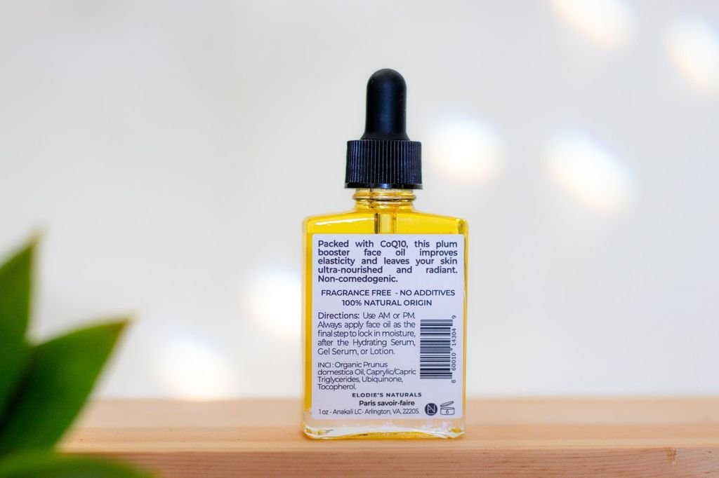 Elodies Naturals - Plum CoQ10 Booster Face Oil Serum - FACE SERUM - MaxCare Shop