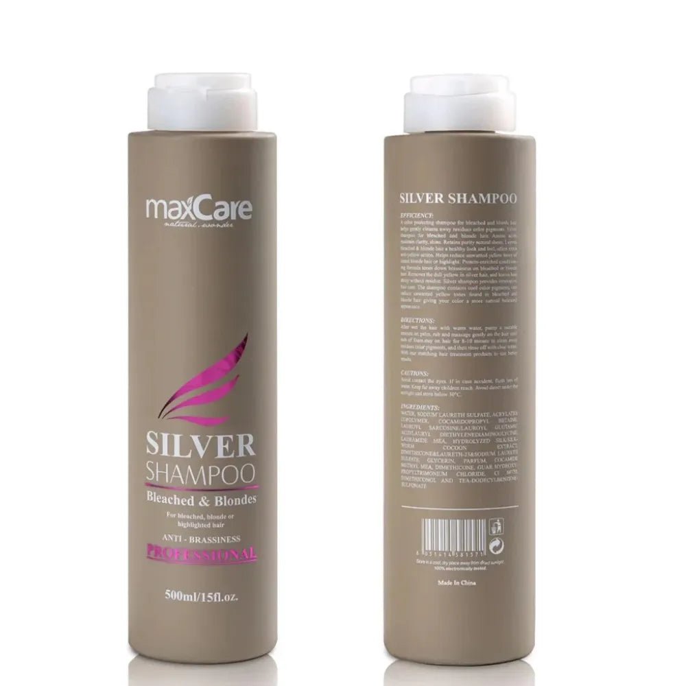 MaxCare - MaxCare Silver Shampoo for Blonde, Bleached & Highlighted Hair 500ml - Shampoo - MaxCare Shop