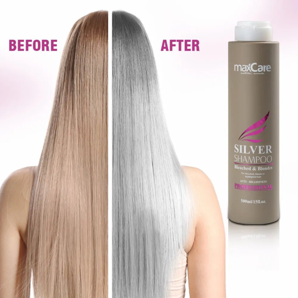 MaxCare - MaxCare Silver Shampoo for Blonde, Bleached & Highlighted Hair 500ml - Shampoo - MaxCare Shop