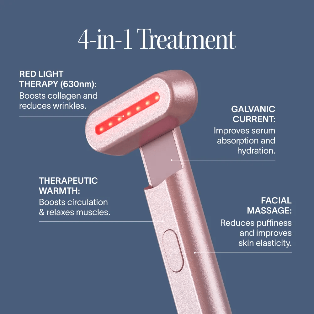Solawave - 4 - in - 1 Red Light Therapy Wand & Activating Serum Kit - Skincare Tools - MaxCare Shop