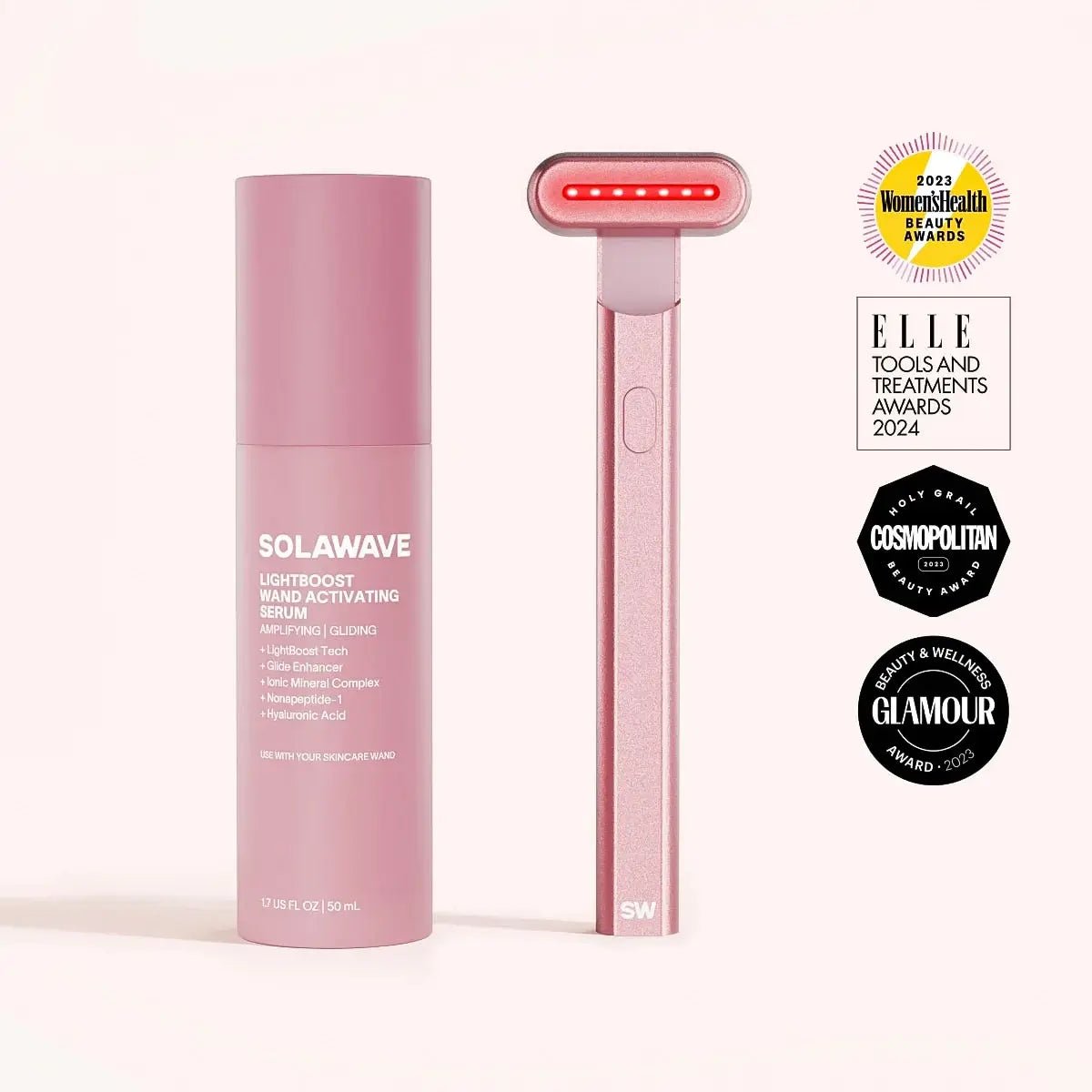 Solawave - 4 - in - 1 Red Light Therapy Wand & Activating Serum Kit - Skincare Tools - MaxCare Shop