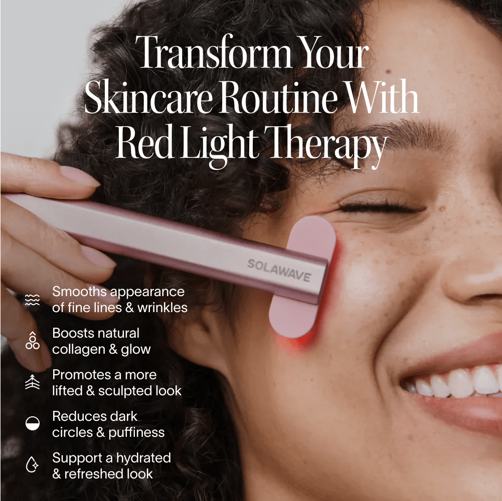 Solawave - 4 - in - 1 Red Light Therapy Wand & Activating Serum Kit - Skincare Tools - MaxCare Shop