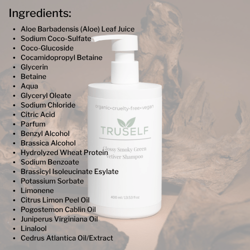 TruSelf Organics - Glossy Smoky Green Vetiver Shampoo - Hair Care - MaxCare Shop