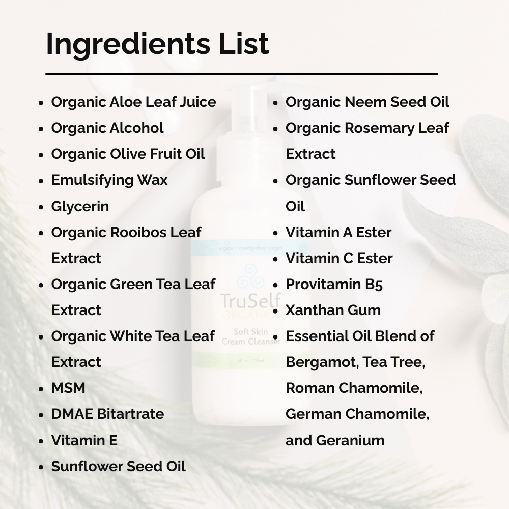 TruSelf Organics - Soft Skin Cream Cleanser - Skin Care - MaxCare Shop